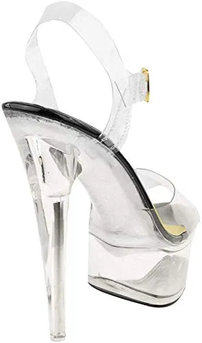 Classy Clear High Heel Stiletto Perspex Pumps Court Shoes