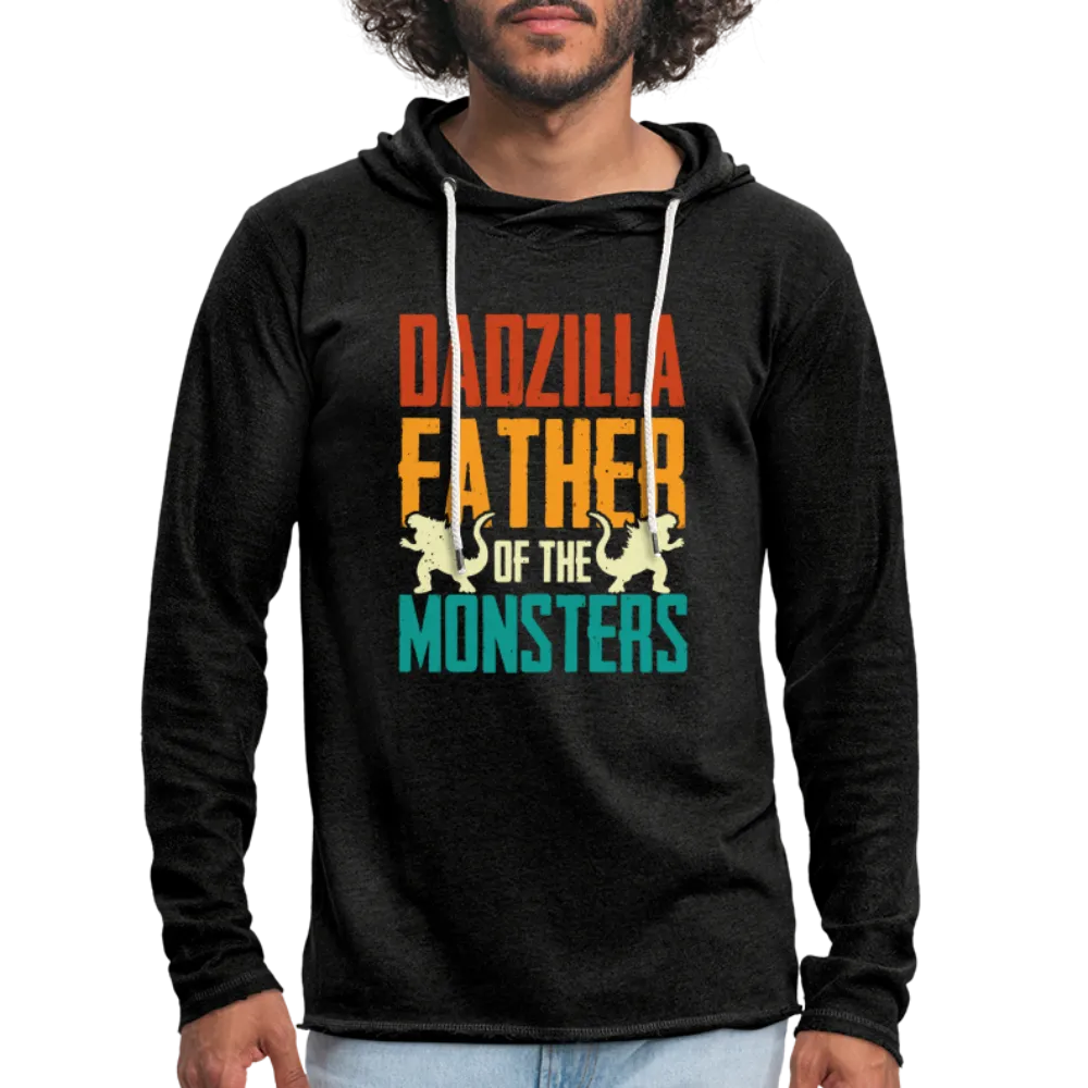 Dadzilla Father Of The Monsters Lightweight Terry Hoodie