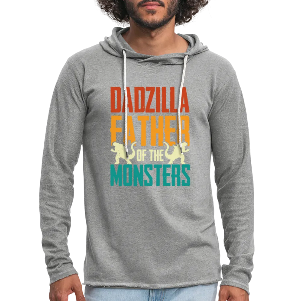 Dadzilla Father Of The Monsters Lightweight Terry Hoodie