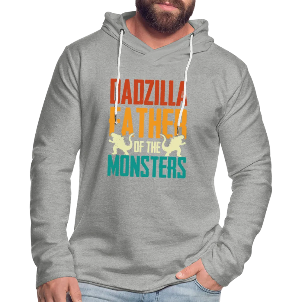 Dadzilla Father Of The Monsters Lightweight Terry Hoodie