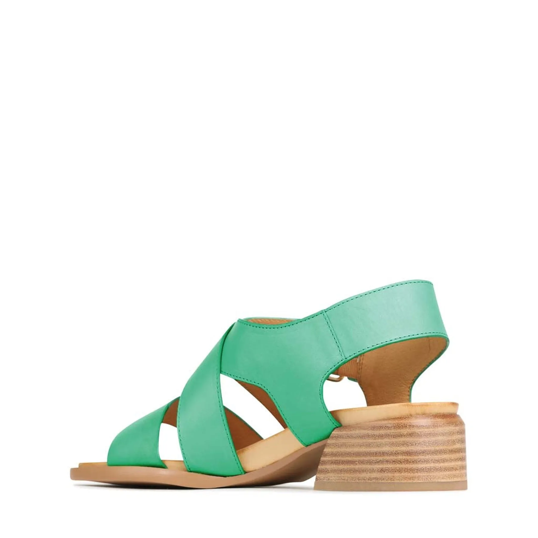 ELLI LEATHER ANKLE STRAP SANDALS