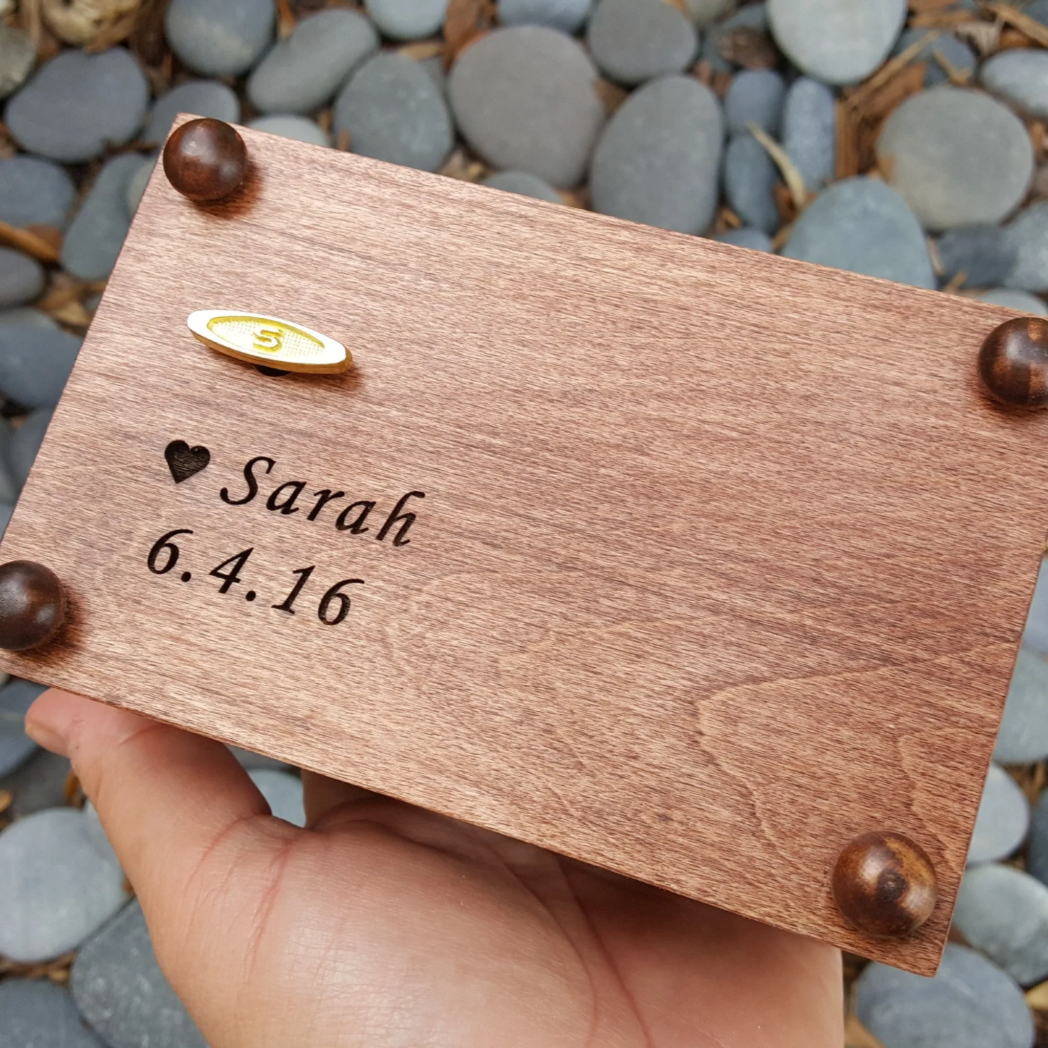 Father quote keepsake box with built in music player