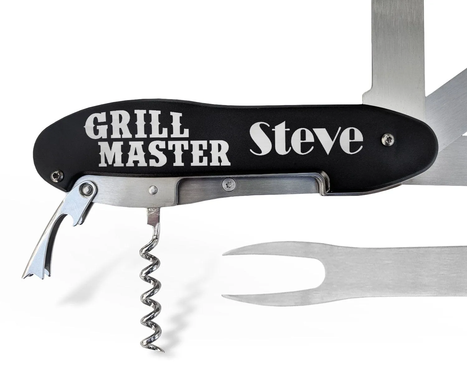 Grill Master Dad Daddy Fathers Day BBQ Multi Tools Kit Father of Bride Groom Gift Idea Best Cook Chef Ever Birthday Anniversary Husband Idea