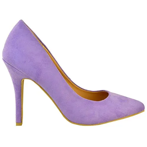 Ladies Low MID HIGH Heel With Pointed Toe Pumps In Court Shoes Style