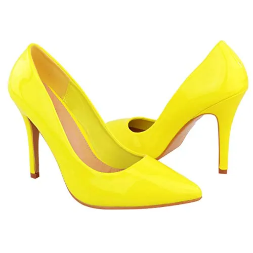 Ladies Low MID HIGH Heel With Pointed Toe Pumps In Court Shoes Style