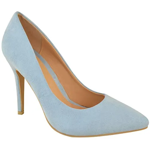 Ladies Low MID HIGH Heel With Pointed Toe Pumps In Court Shoes Style