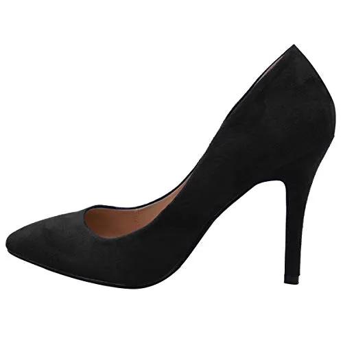 Ladies Low MID HIGH Heel With Pointed Toe Pumps In Court Shoes Style