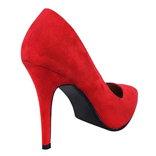 Ladies Low MID HIGH Heel With Pointed Toe Pumps In Court Shoes Style