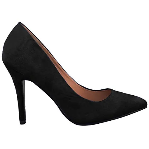 Ladies Low MID HIGH Heel With Pointed Toe Pumps In Court Shoes Style