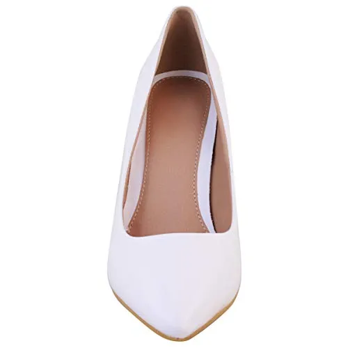 Ladies Low MID HIGH Heel With Pointed Toe Pumps In Court Shoes Style