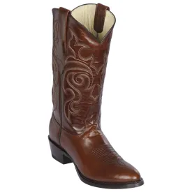 Los Altos Boots Mens #653807 Round Toe | Genuine Pull Up Leather Boots | Color Brown