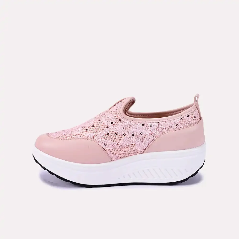 Mabel Pink Slip On Sneakers 0440655