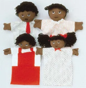 Machine-Washable Puppet Family (African-American)