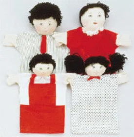 Machine-Washable Puppet Family (Asian)