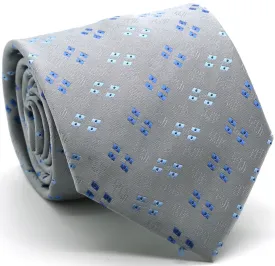 Mens Dads Classic Geometric Pattern Business Casual Necktie & Hanky Set QO