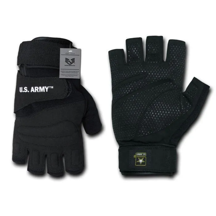 Military US Army Half Finger Tactical Assault Combat Work Gloves