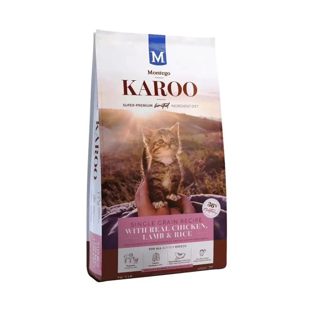 Montego Karoo Kitten Chicken & Lamb Dry Cat Food 2kg