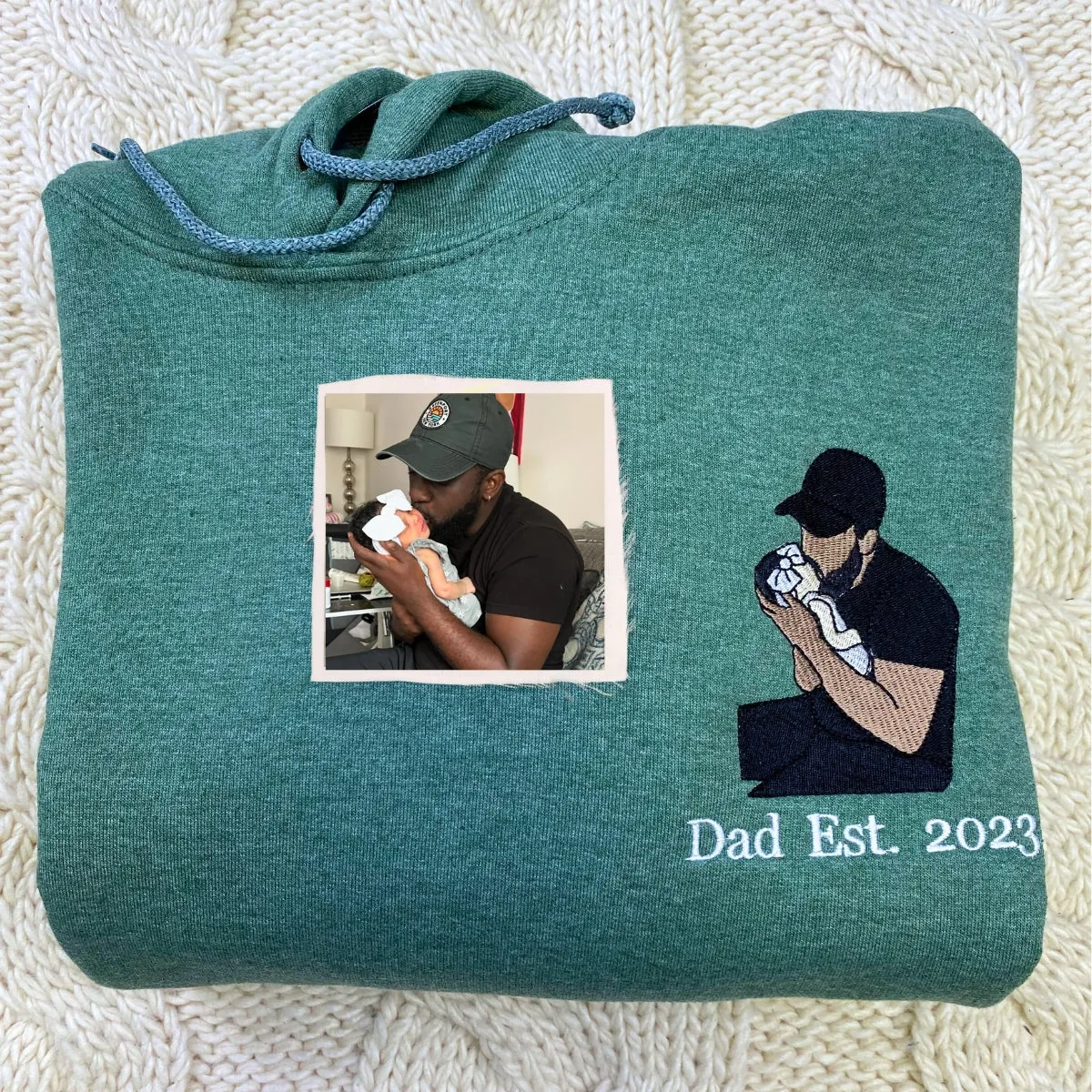 Proud Dad Twin Pack: Custom Embroidered Sweatshirt & Hat