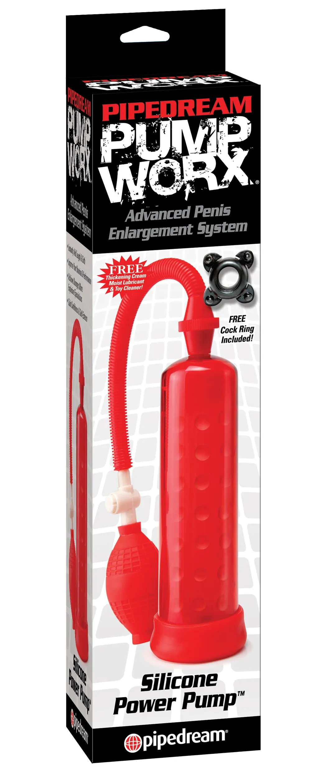 Pump Worx Silicone Power Pump Red