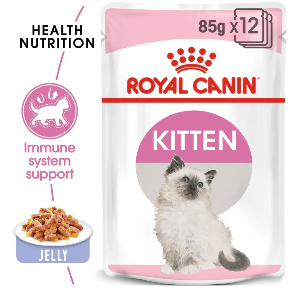 Royal Canin Kitten Jelly and Kitten Loaf Cat Wet Food Combo