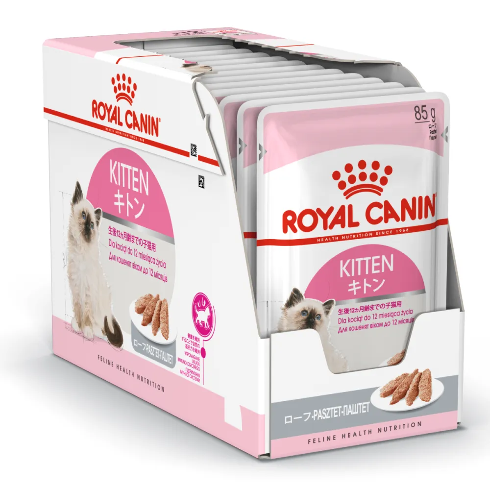 Royal Canin Kitten Jelly and Kitten Loaf Cat Wet Food Combo