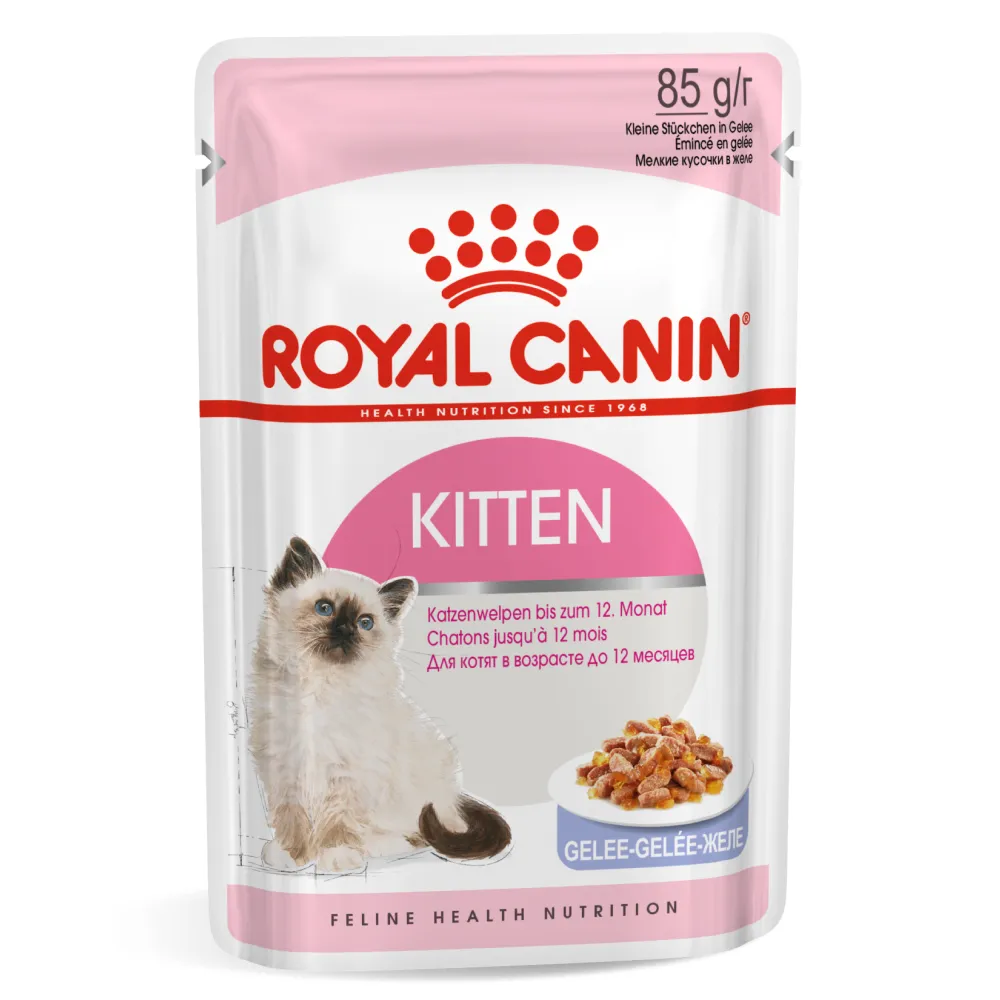 Royal Canin Kitten Jelly and Kitten Loaf Cat Wet Food Combo