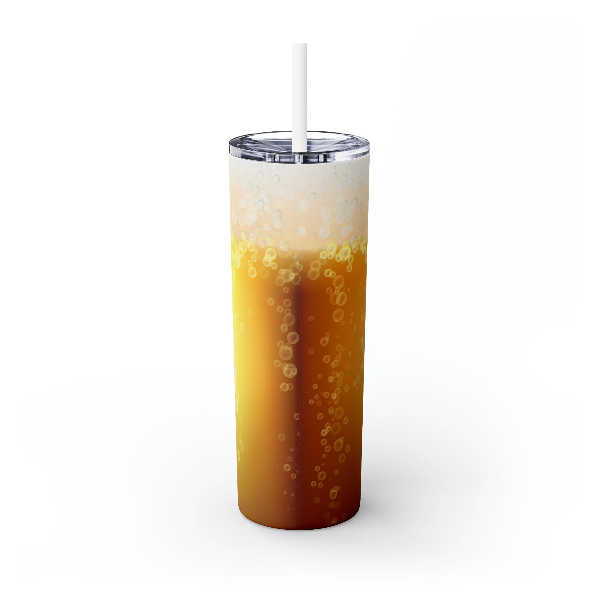 Skinny Tumbler with Straw, 20oz, Beer, Father, Dad