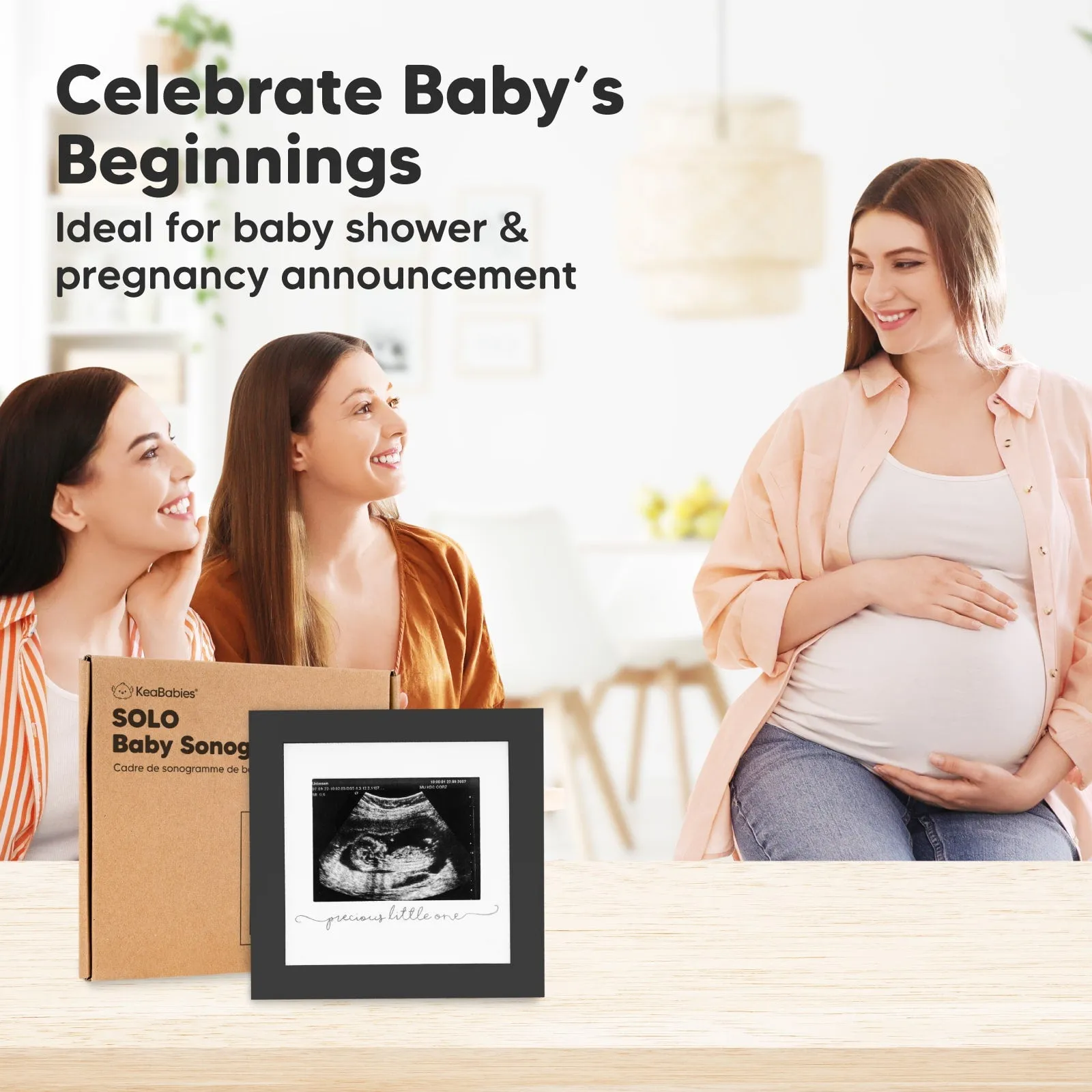 Solo Baby Sonogram Frame (Onyx Black)