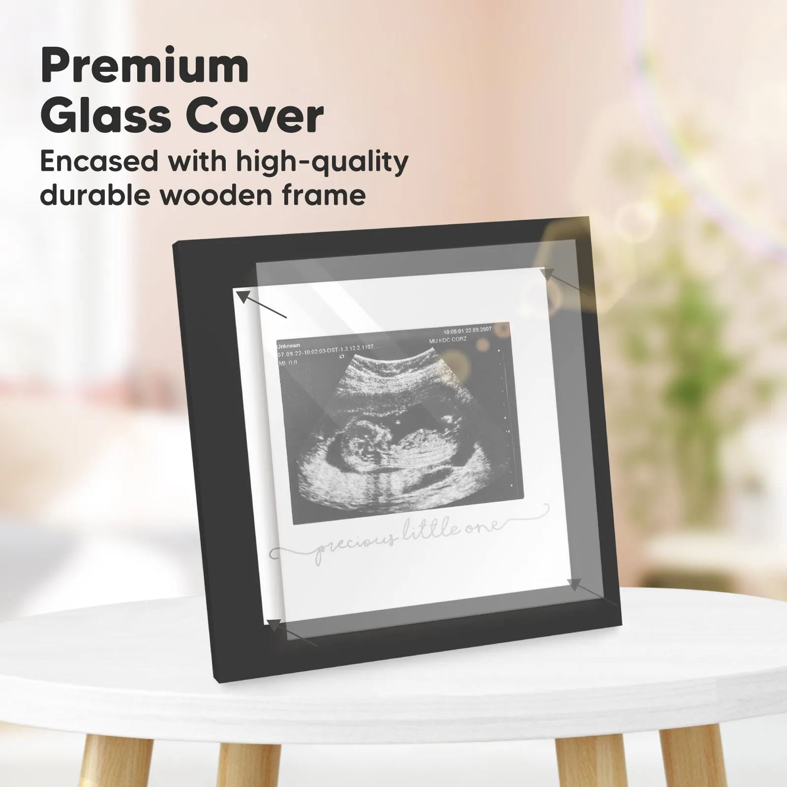 Solo Baby Sonogram Frame (Onyx Black)