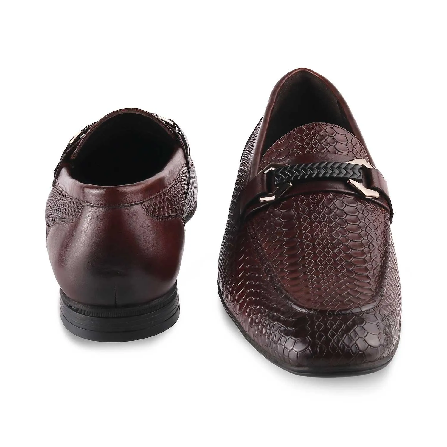 The Cytom Tan Men's Leather Loafers