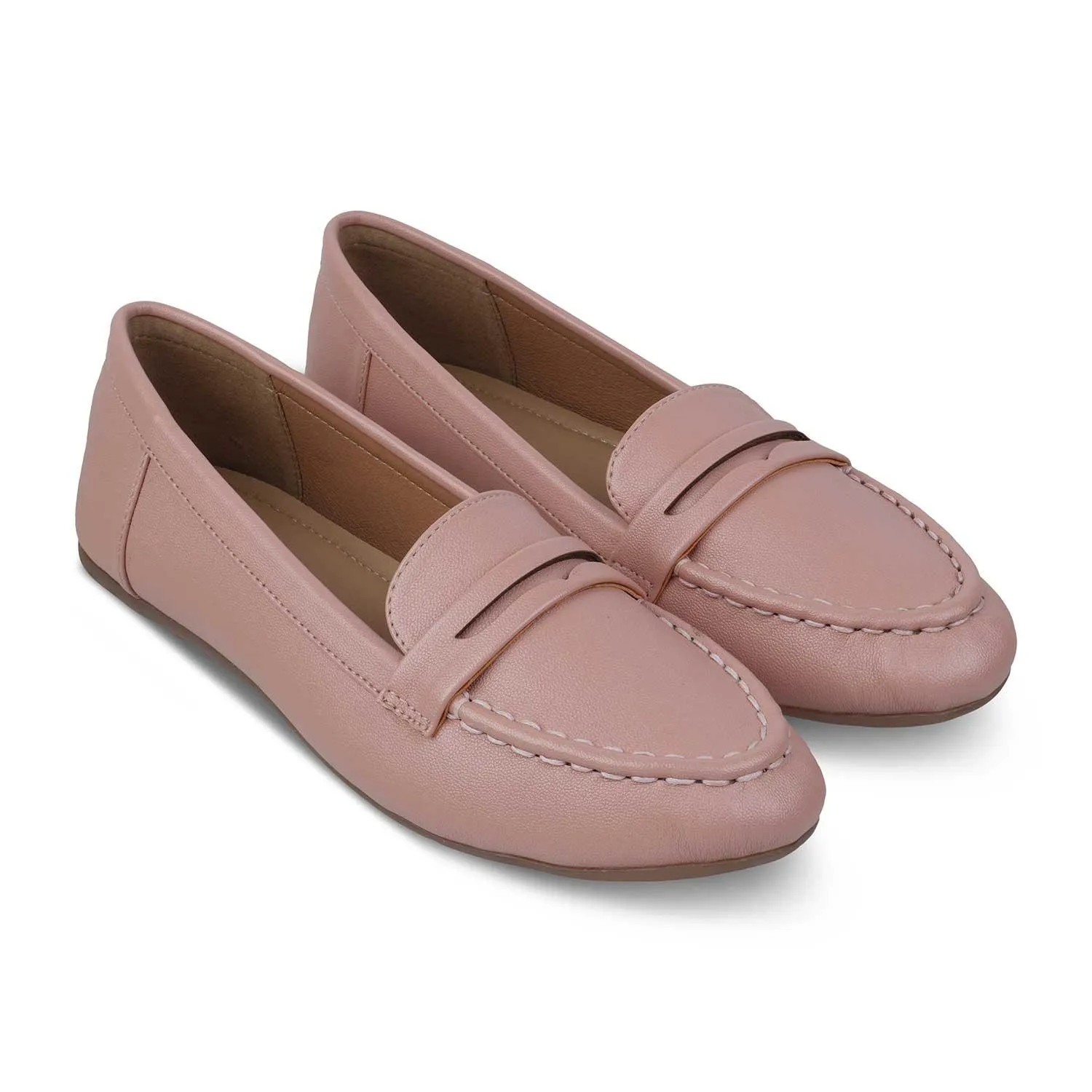 The Snap Pink Women's Casual Loafers Tresmode