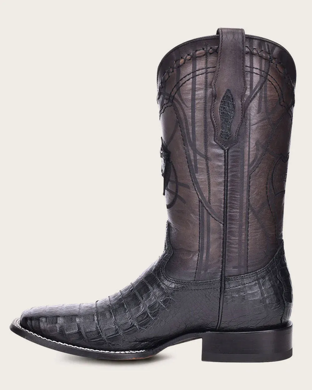 Western black ultra exotic boot