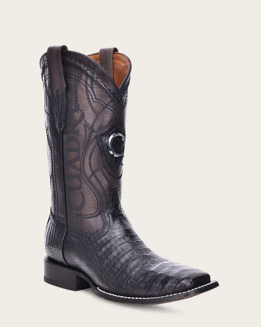 Western black ultra exotic boot