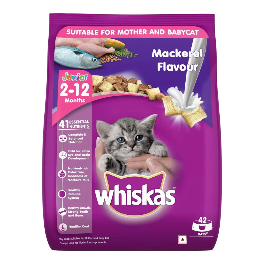 Whiskas Mackerel Flavour Dry Food for Mother and Baby Cat