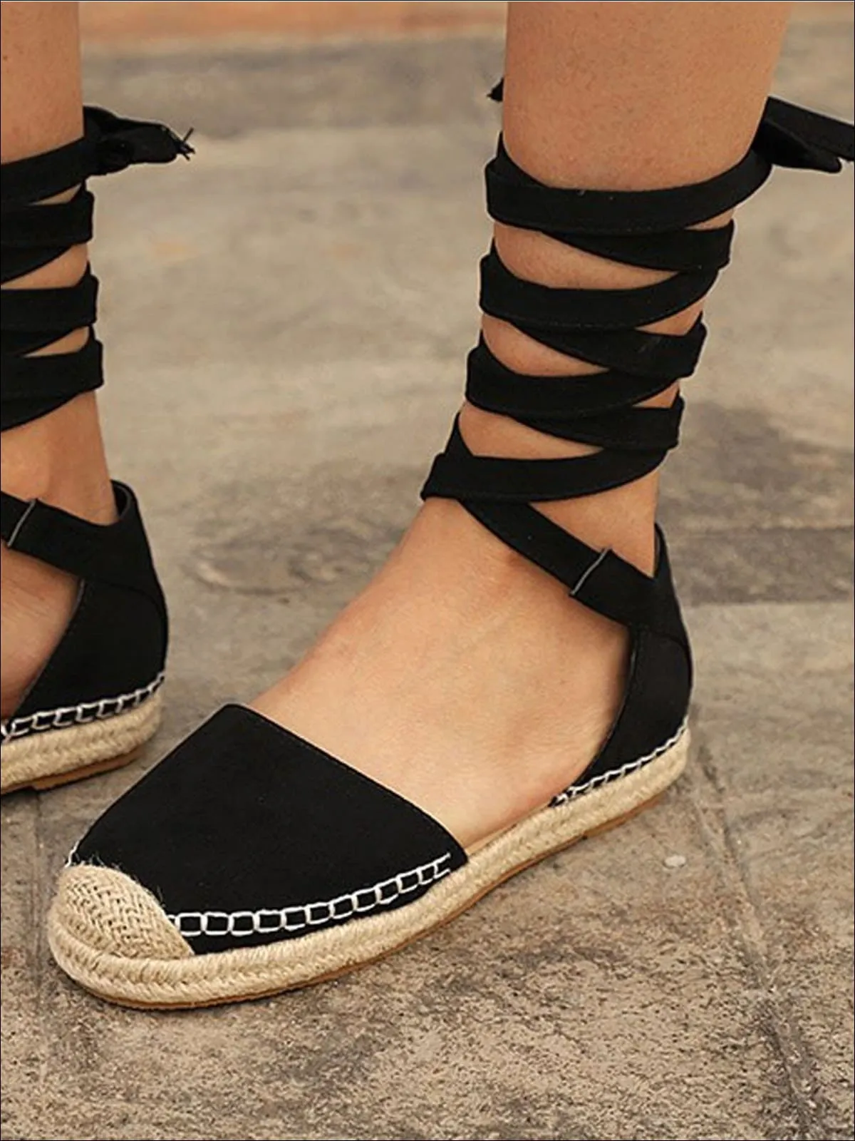 Women's Lace Up Espadrilles By Liv and Mia