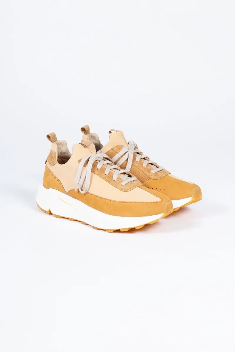 Yew Sneaker | Camel Neoprene   Nubuck